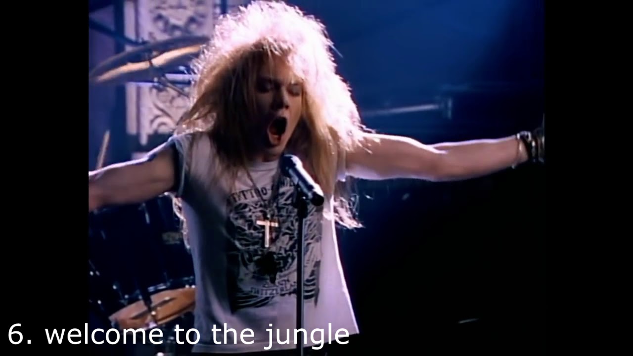 las 10 mejores canciones de guns and roses YouTube