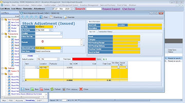 Video 14   how to do stock adjustment (Stock Issued) transaction