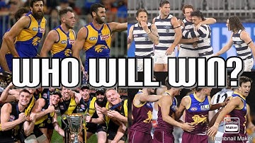 AFL 2021 LADDER PREDICTIONS + FINALS!