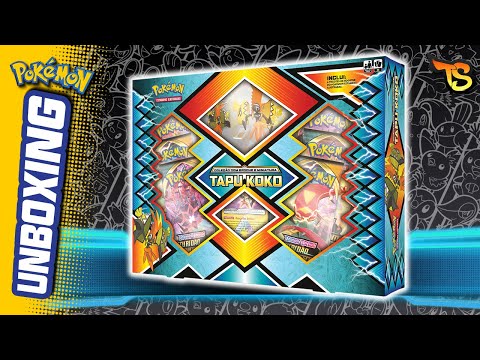 Cartas Pokemon - BOX COLEÇÃO COM MINIATURA TAPU KOKO - Carta Prisma  Promocional