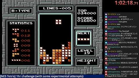 [NES Tetris] An awesome run of B-TYPE 19-3