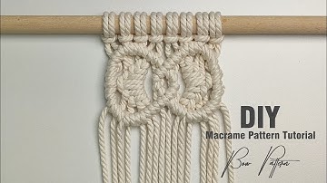 DIY Macrame Bow Pattern | Macrame Ribbon Pattern