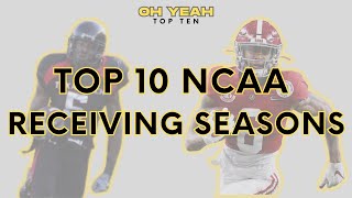 Top 10 NCAA Receiving Seasons Progression (1960-2025)