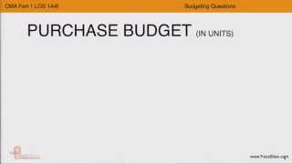 02 Purchase Budget