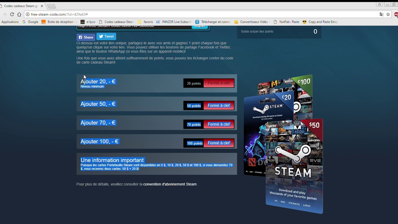 CARTES CADEAU STEAM GRATUITES ?! YouTube CARTES CADEAU STEAM GRATUITES ?! YouTube