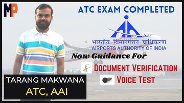 Guidance for ATC Document Verification & Voice Test by Tarang Makwana (ATC Officer) | ATC Interview