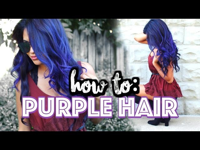 No Bleach How To Dye Your Hair Purple At Home Belinda Selene