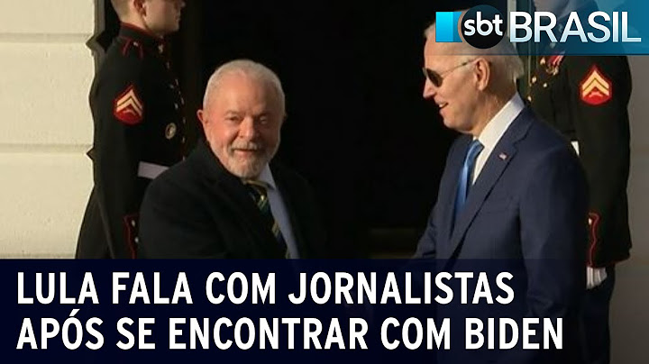 Lula fala com jornalistas após encontro com Joe Biden | SBT Brasil (10/02/23)