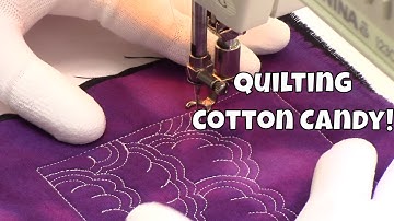 Machine Quilting Cotton Candy on a Home Machine - Quilting Tutorial with Leah Day