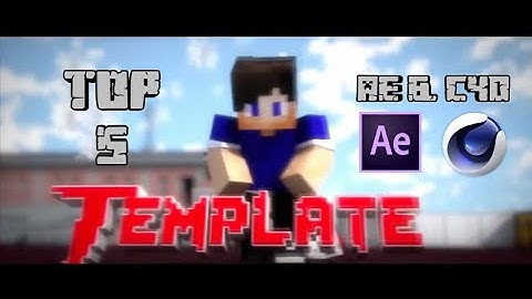 Top 5 Minecraft intro templates [AE,C4D]