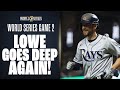 Brandon Lowe goes deep AGAIN to extend Rays' lead in World Series Game 2!