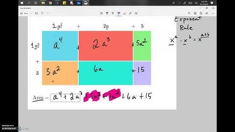 Multiply binomials by polynomials: area model | Math Hacks