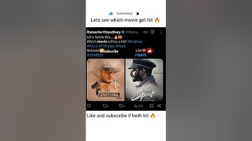 ssmb29 or spirit vote it now 🔥 #prabhasfans #maheshbabu #truedialogue #prabhasupcomingmovie #movie
