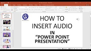 HOW TO INSERT AUDIO IN ppt ! HOW TO PLAY AUDIO ACROSS THE SLIDES IN ppt !