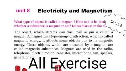 class 6 Science book unit 8 # All Exercise # English Medium