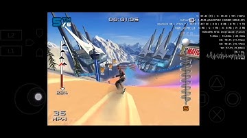 Honor 9x pro,AetherSX2-SSX 3 gameplay at 2x with FPS meter