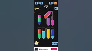 Water Color Sort Level 21 Walkthrough