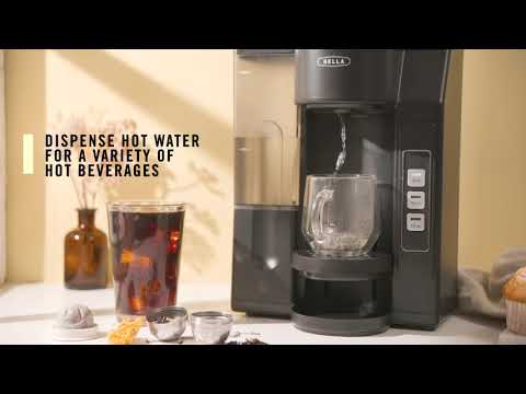 BELLA Single Serve Coffee Maker with Water Tank