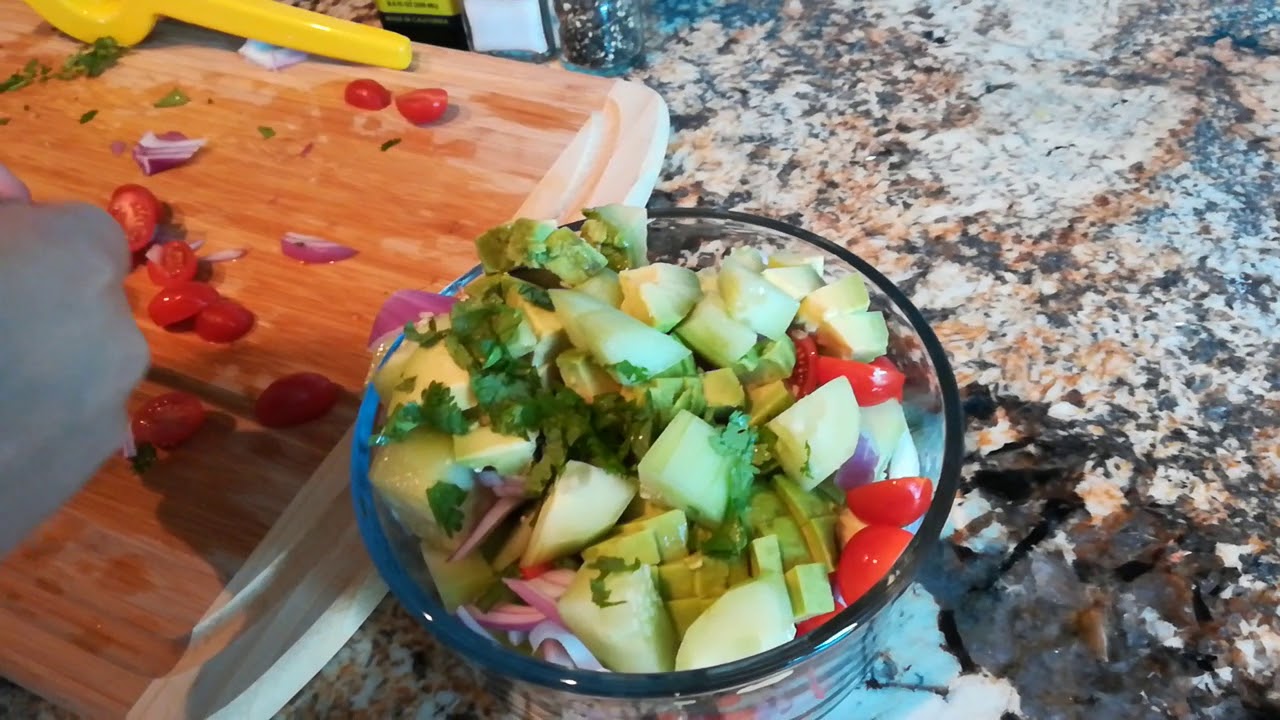 Weight Loss Recipes Cucumber Avocado Salad YouTube
