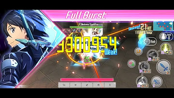 SAOIF - Full Burst Sword Damage Test 🔥 93M💥