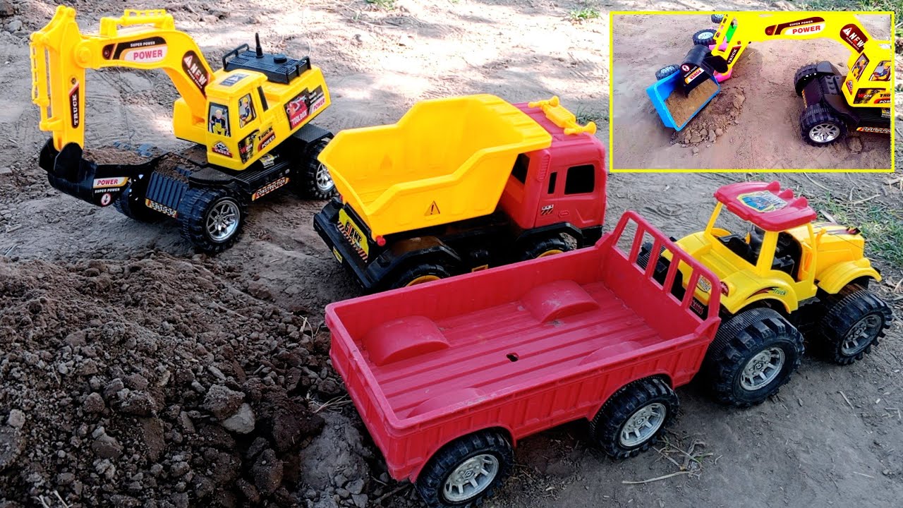 Mega Tractor & Dumper Soil Loading Tractor for Kids Tractor aur