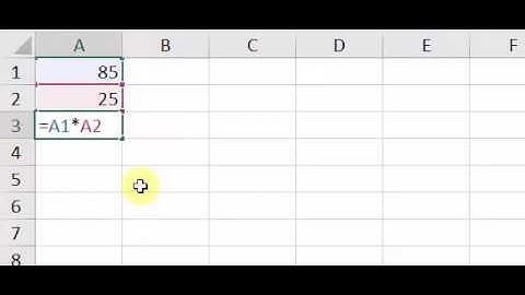 Excelde çarpma işlemi