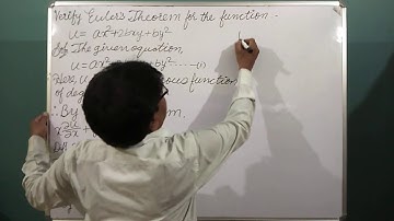 Partial Differentiation, Part 16, Solutions, Differential Calculus, Magadh University