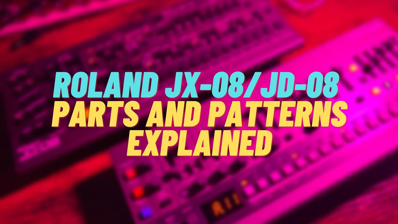 Roland JX-08 vs JD-08 Parts and Patterns Explained - YouTube