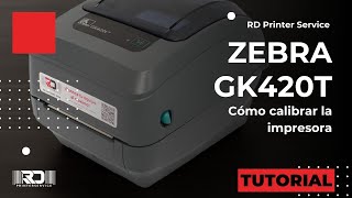Como calibrar la impresora de etiquetas Zebra GK420T | RD Printer Service screenshot 5