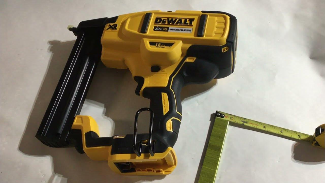 HOW TO USE AND WHAT STAPLES IT USES DEWALT 20V 18GA STAPLER NARROW