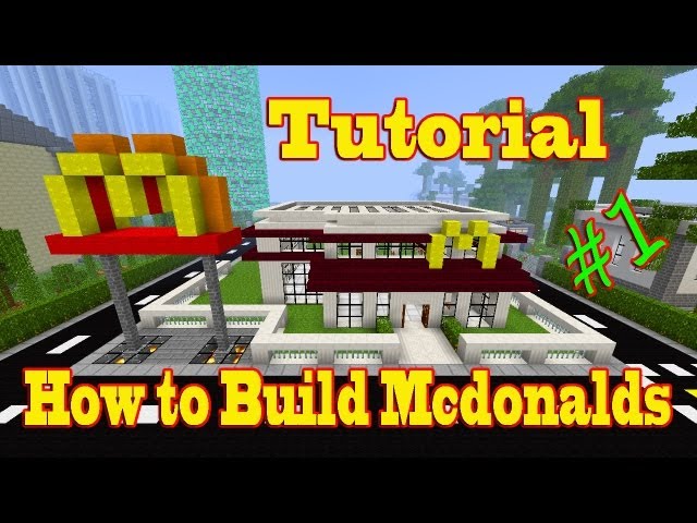 Minecraft Tutorial of How to Build Mcdonalds part-1 - YouTube