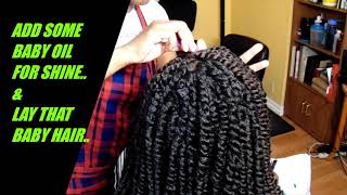 PASSION TWISTS SEW-IN METHOD ON THIN HAIR/HAIR LOSS/THIN EDGES