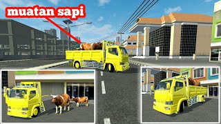 share mod truk canter muatan sapi, [canter minimalis bak pendek] By.RCM CREATION #bussid