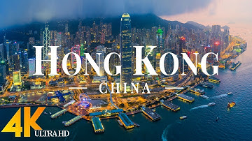 Hong Kong 4K drone view • Amazing Aerial View Of Hong Kong | Relaxation film with calming music
