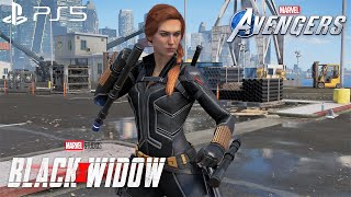 Marvel's Avengers - NEW MCU Black Widow Hero Suit Gameplay 4K 60FPS (PlayStation 5)