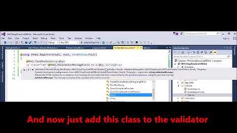 MVC -  How to add css class to @Html ValidationMessageFor
