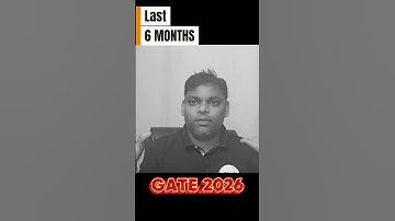 DINGEN DIE JE MOET DOEN VOOR GATE 2026 IN DE LAATSTE 6 MAANDEN 👉 #gate2026 #dsa #gateda #gatecse