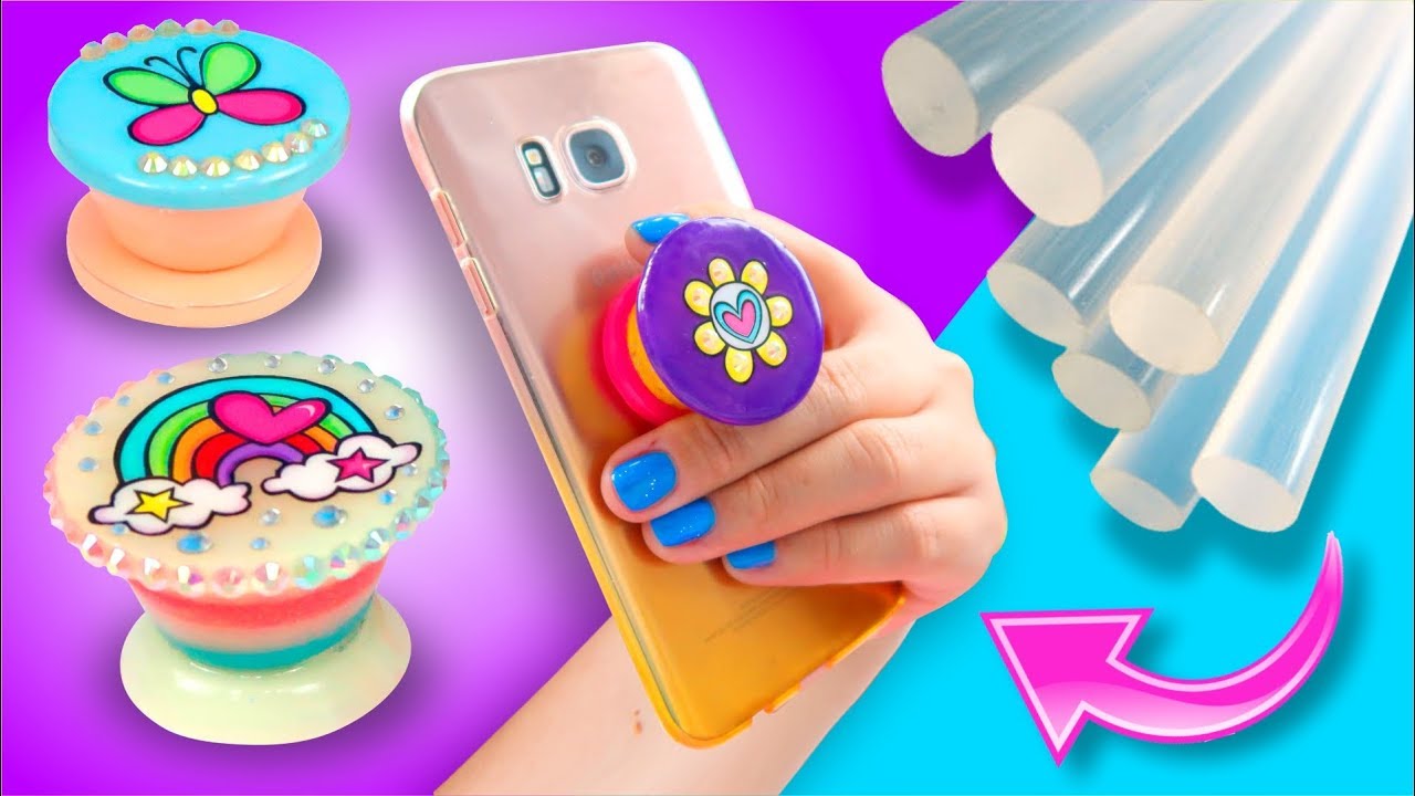 POPSOCKET de SILICON CALIENTE casero! Perfecto para TIKTOK- Soporte para  Celular ⭐ DIY 