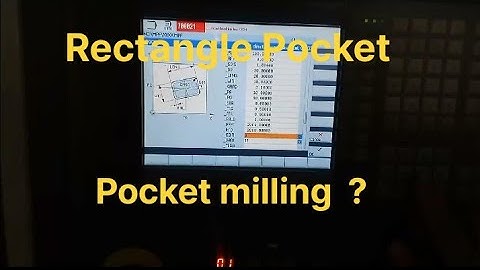 Rectangle Pocket at VMC machine in Siemens control# Pocket 3 || How to Cut Rectangle Pocket ||