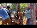 Borewell drilling 4.75 inch machine for risky place.വണ്ടി കയറാത്ത സ്ഥലത്ത് കുഴൽ കിണർ അടിക്കുന്ന രീതി