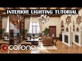 3ds max corona Render interior lighting tutorial