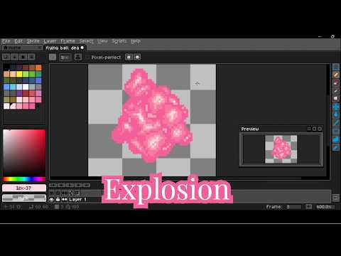 How to make explosion in pixel.