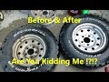 Cleaning Nasty Aluminum Wheels with Household Products - WOW !!!!