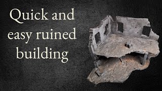 Ruined building for Warhammer
