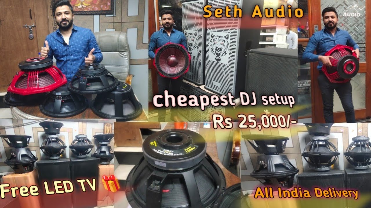 10,12,15,18 inch Seth Audio DJ speakers,Dj setup, Amplifier, mixers, speaker coil, magnet etc.