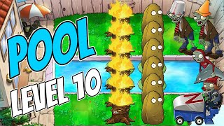 Plants Vs Zombies - POOL Level 10 PvZ - eye2brain