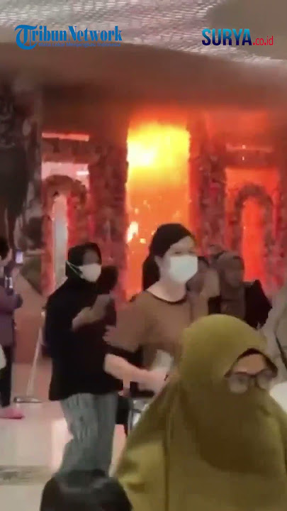 Kepanikan Pengunjung Trans Studio Mall Makassar saat Terjadi Kebakaran