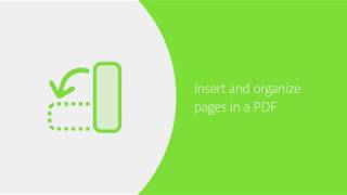 Add and organize pages in a PDF | Adobe Document Cloud
