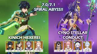 7.1 Spiral Abyss!! | Kinich Burning & Cyno Stellar Conduct | Genshin Impact