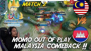 MALAYSIA VS CAMBODIA SEMIFINAL GAME 2  SEA GAMES MLBB 2023 MALE